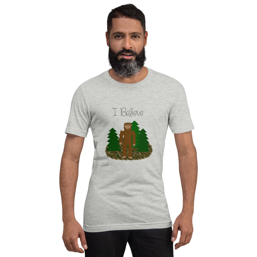 I Believe - Bigfoot Short-Sleeve Unisex T-Shirt