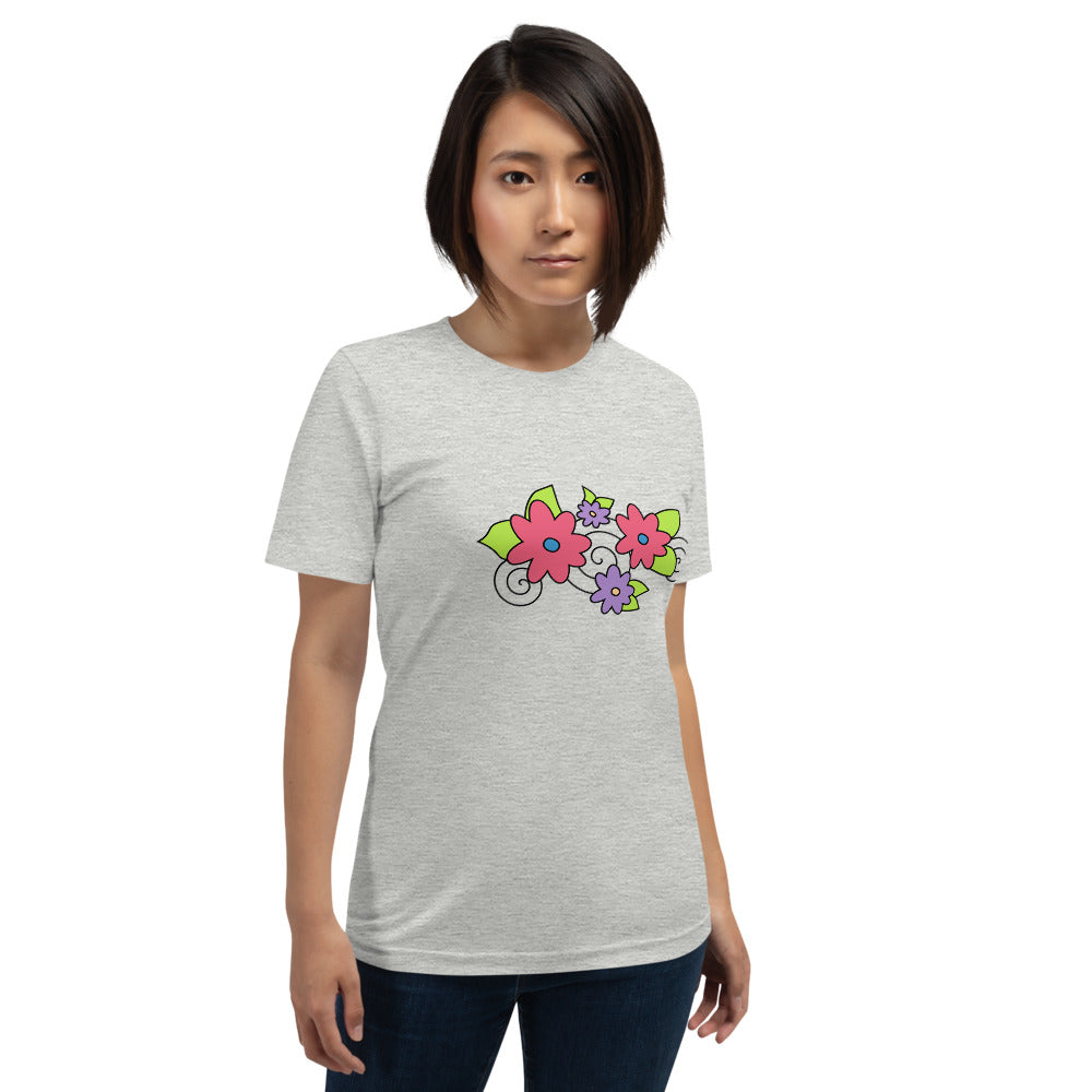 Florals & Spirals Short-Sleeve Unisex T-Shirt