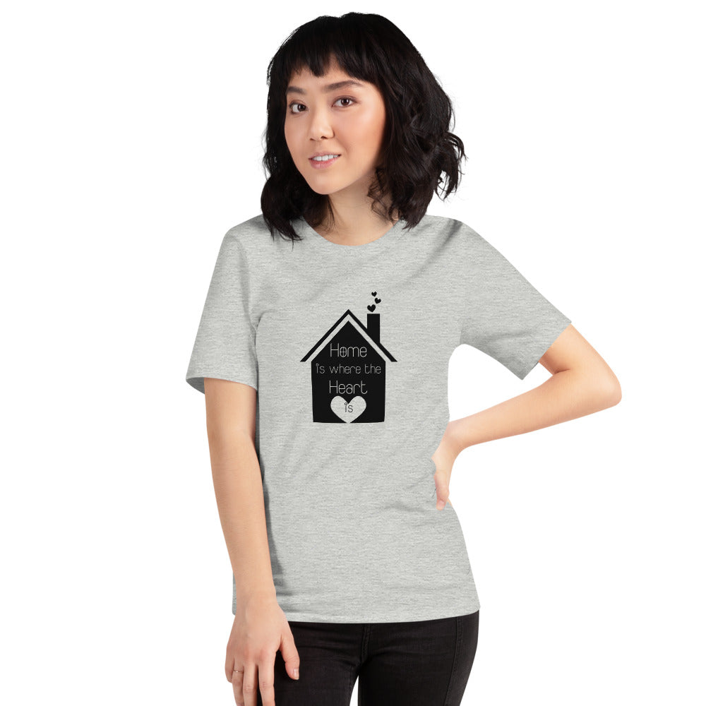 Home Is Where The Heart Is Short-Sleeve Unisex T-Shirt