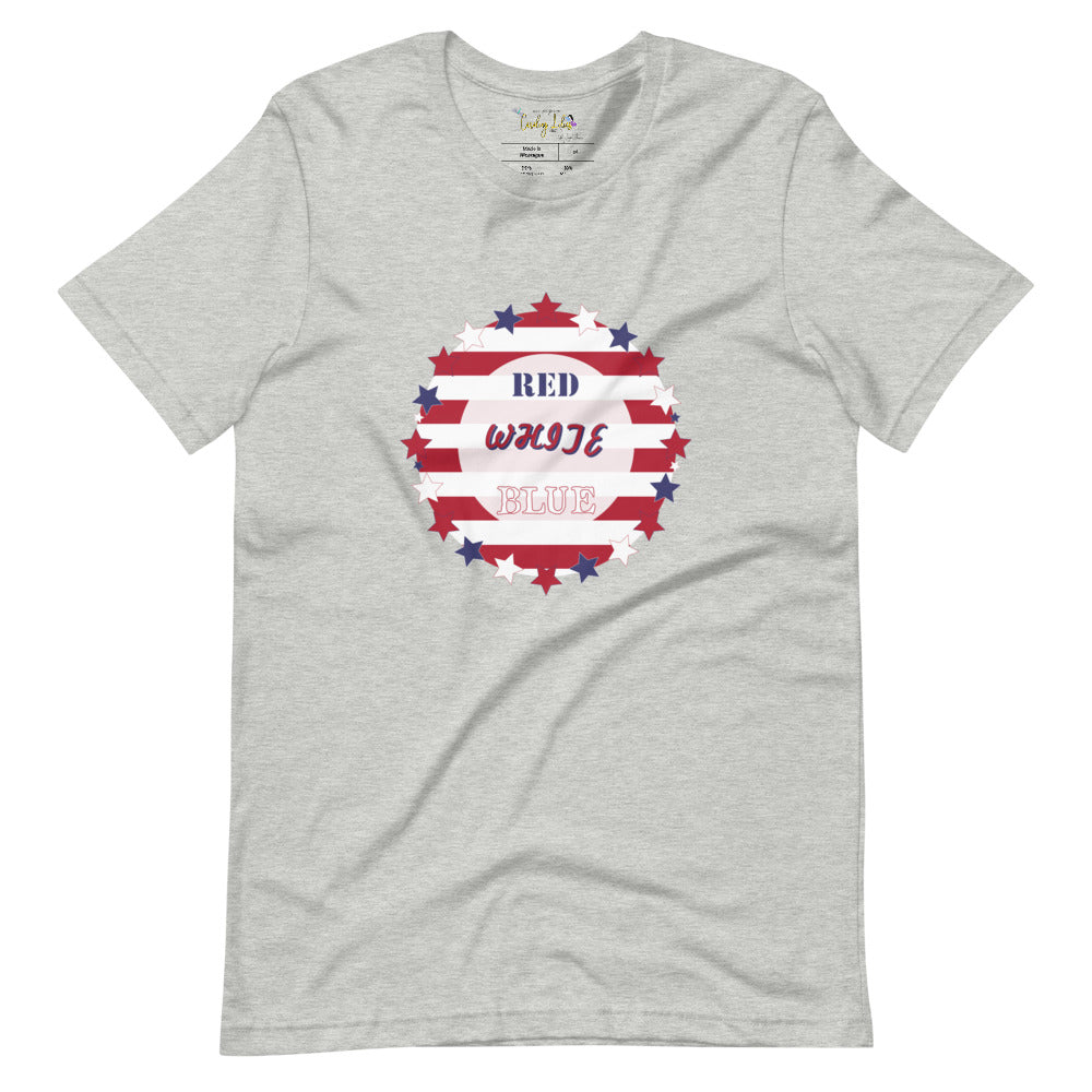 Red, White, & Blue Switch-A-Roo Short-Sleeve Unisex T-Shirt