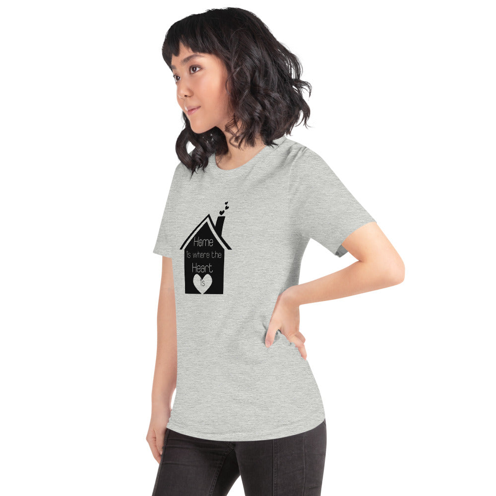 Home Is Where The Heart Is Short-Sleeve Unisex T-Shirt