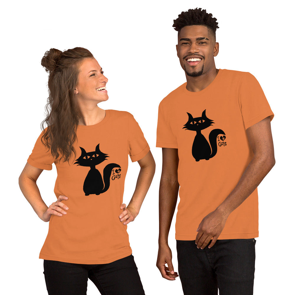 I Love Cats Short-Sleeve Unisex T-Shirt