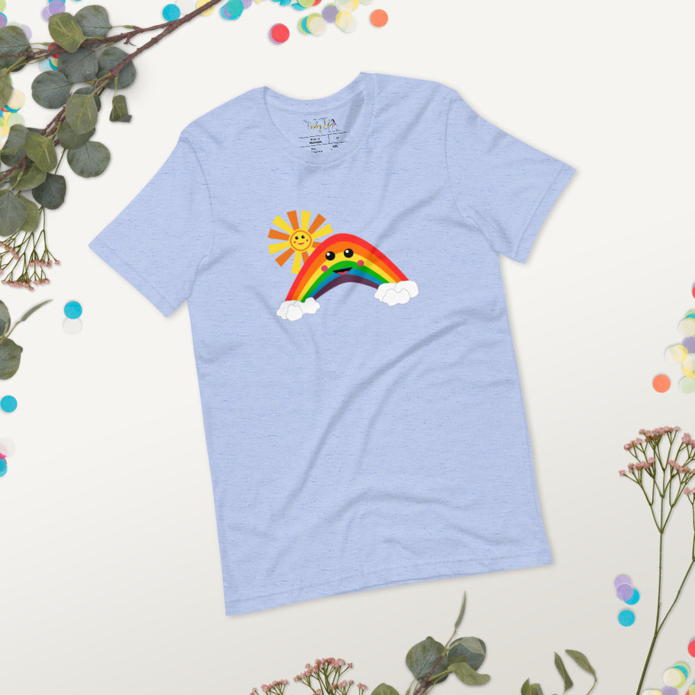 Happy Rainbow Short-Sleeve Unisex T-Shirt