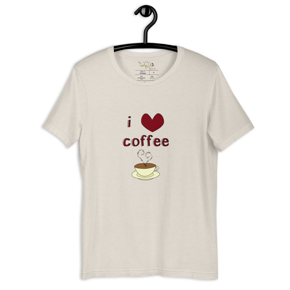 I Love Coffee Short-Sleeve Unisex T-Shirt