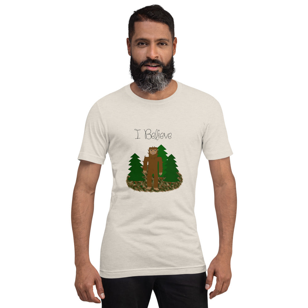 I Believe - Bigfoot Short-Sleeve Unisex T-Shirt