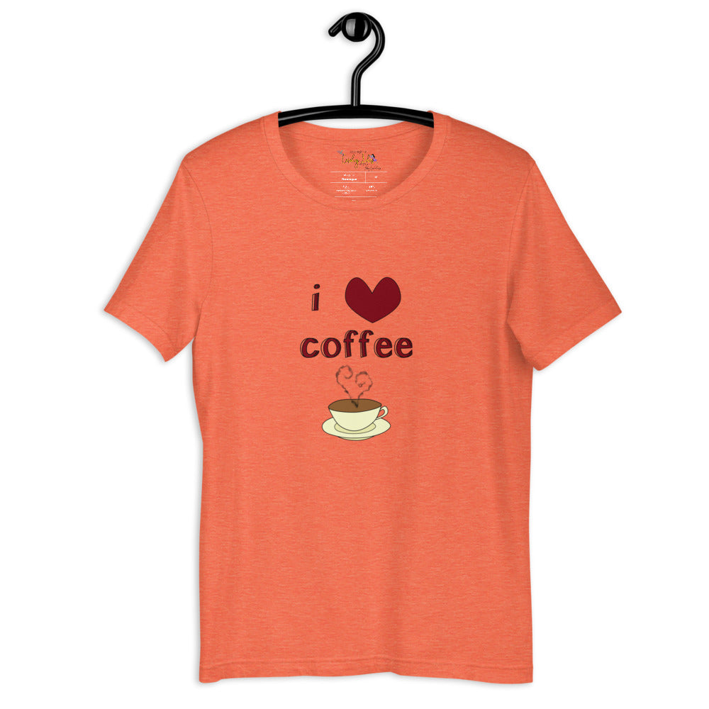 I Love Coffee Short-Sleeve Unisex T-Shirt