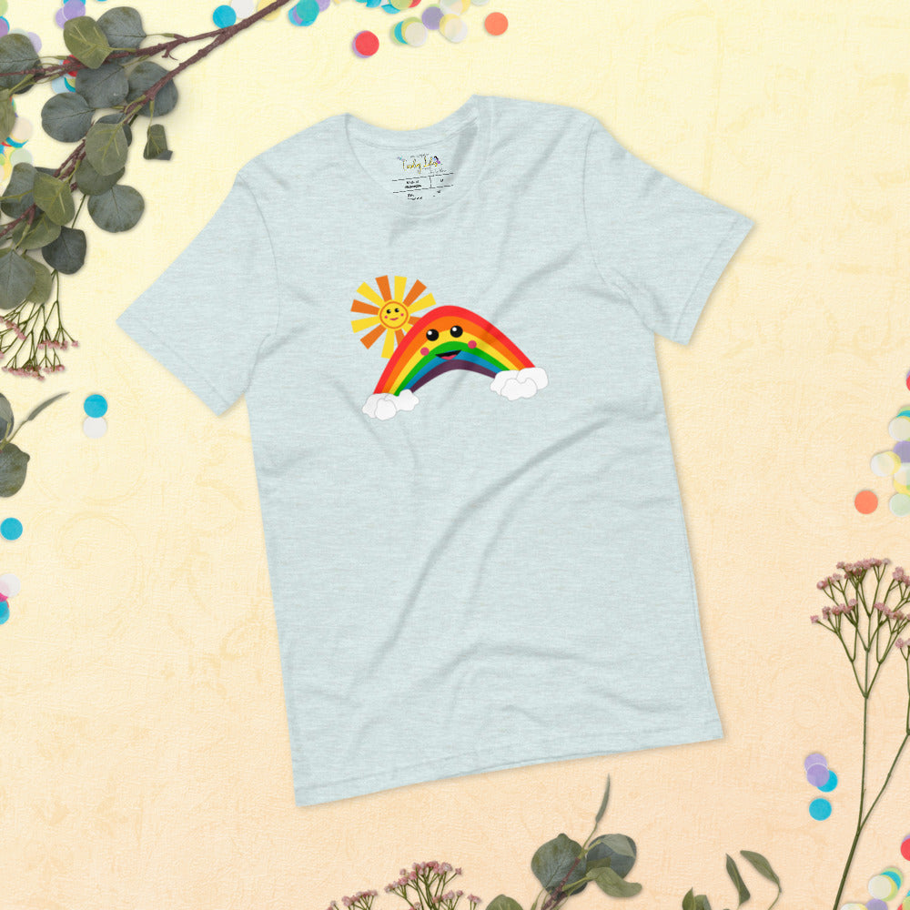 Happy Rainbow Short-Sleeve Unisex T-Shirt