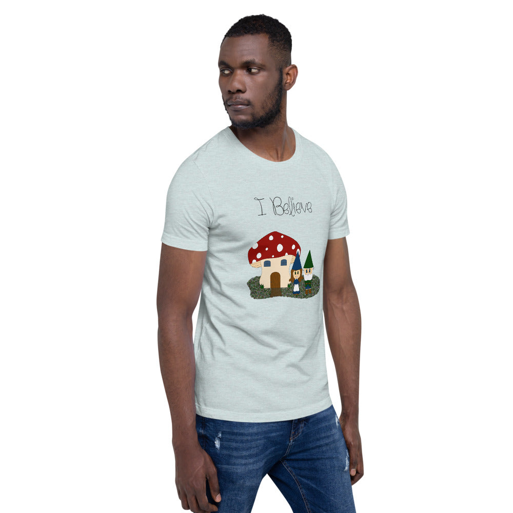 I Believe - Gnomes Short-Sleeve Unisex T-Shirt