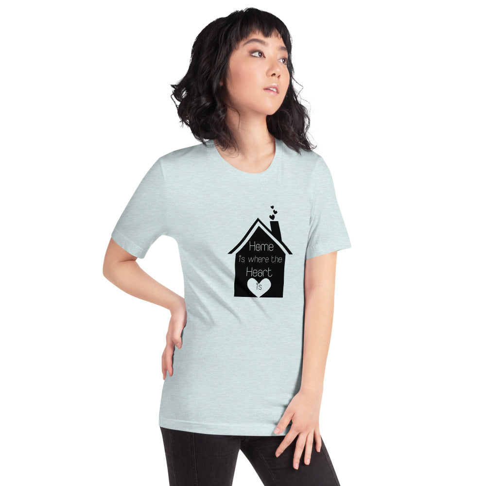 Home Is Where The Heart Is Short-Sleeve Unisex T-Shirt