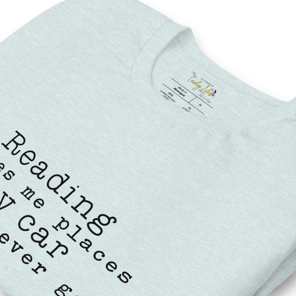 Reading Takes Me Places Short-Sleeve Unisex T-Shirt