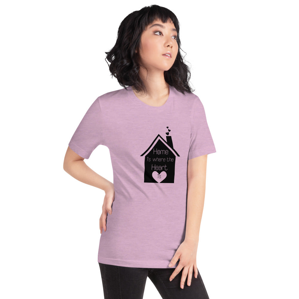 Home Is Where The Heart Is Short-Sleeve Unisex T-Shirt