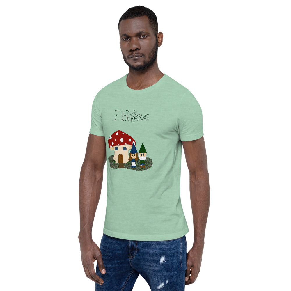 I Believe - Gnomes Short-Sleeve Unisex T-Shirt