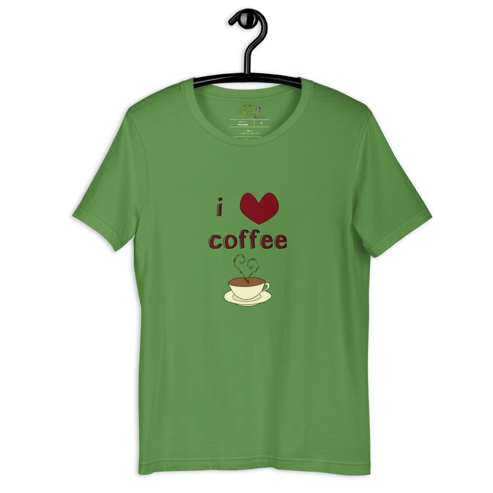 I Love Coffee Short-Sleeve Unisex T-Shirt