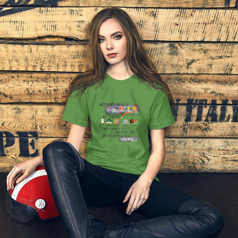 Libraries Hold A Universe Short-Sleeve Unisex T-Shirt