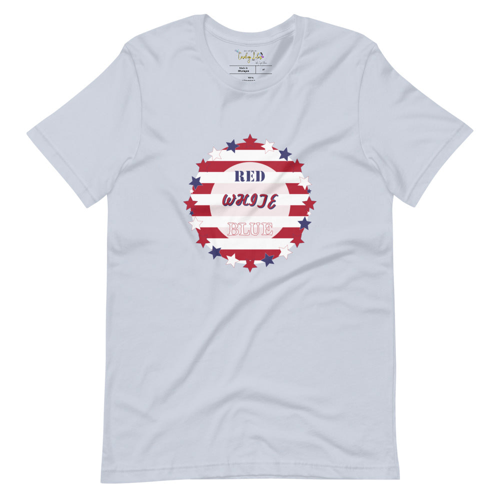 Red, White, & Blue Switch-A-Roo Short-Sleeve Unisex T-Shirt