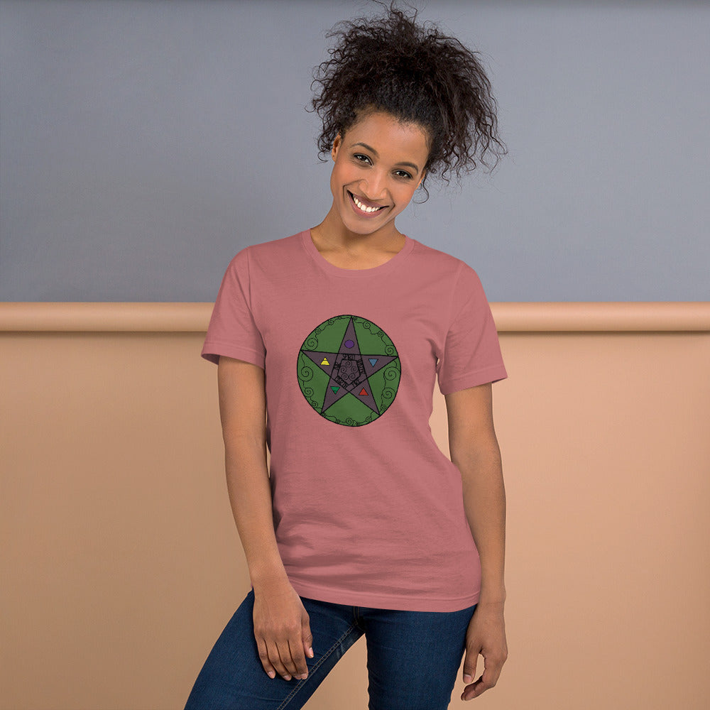 Pentacle Symbol Short-Sleeve Unisex T-Shirt