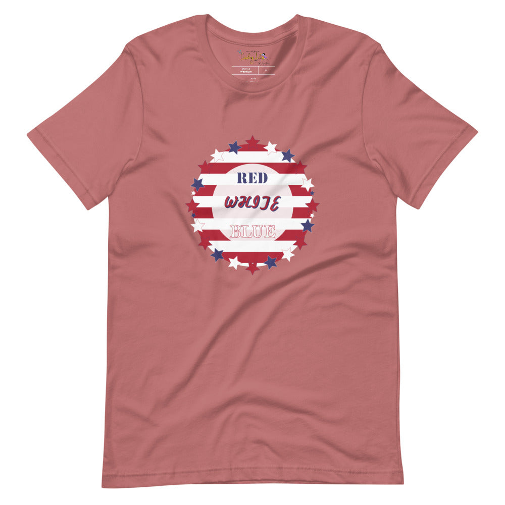 Red, White, & Blue Switch-A-Roo Short-Sleeve Unisex T-Shirt