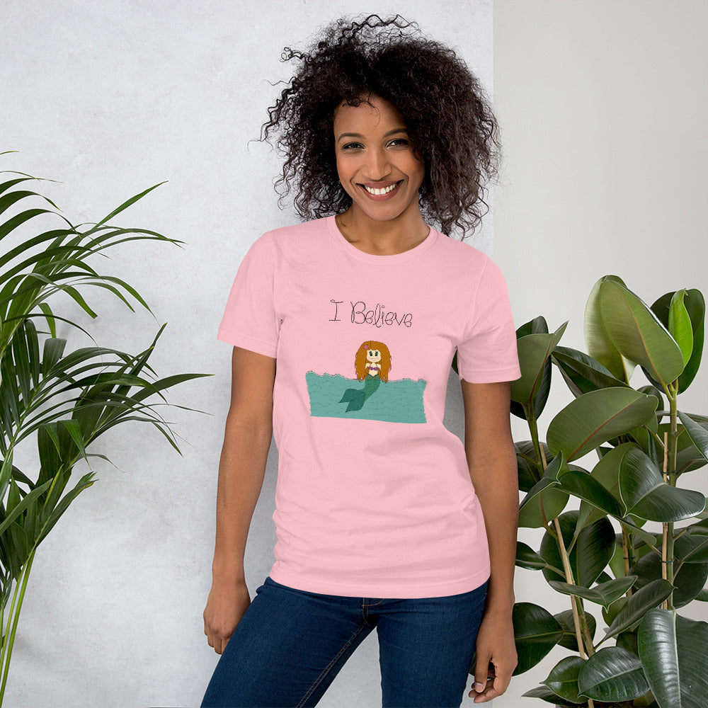 I Believe - Mermaid Short-Sleeve Unisex T-Shirt