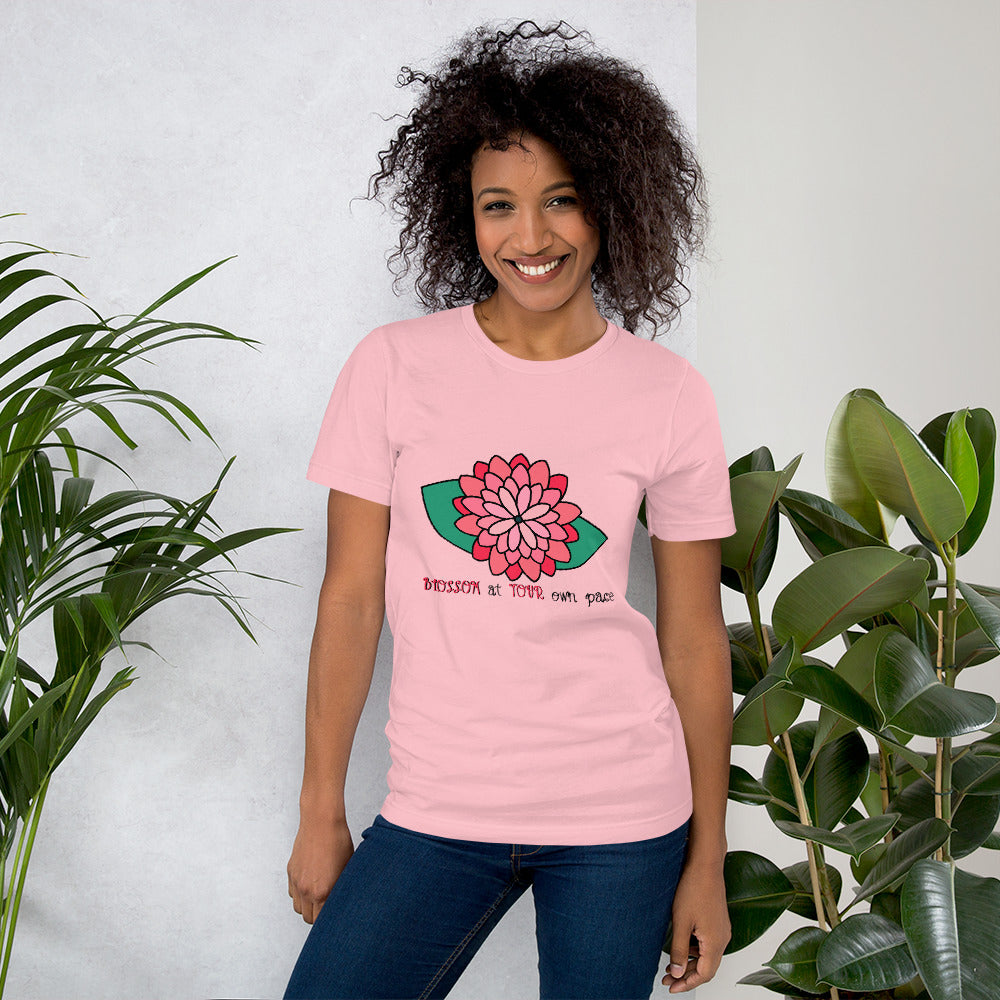 Blossom At Your Pace Short-Sleeve Unisex T-Shirt