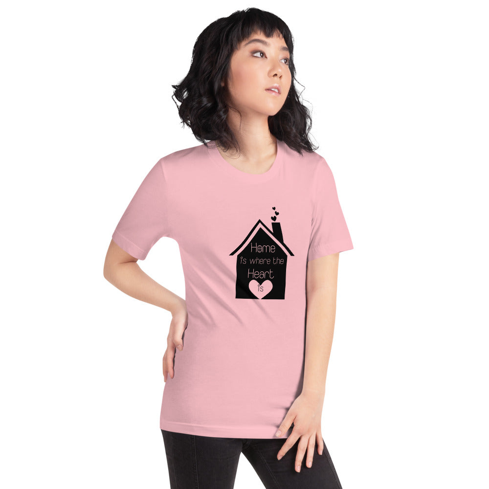 Home Is Where The Heart Is Short-Sleeve Unisex T-Shirt