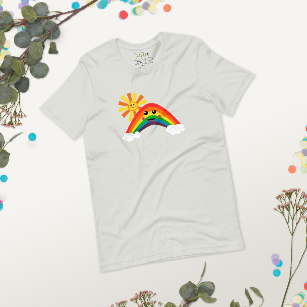 Happy Rainbow Short-Sleeve Unisex T-Shirt