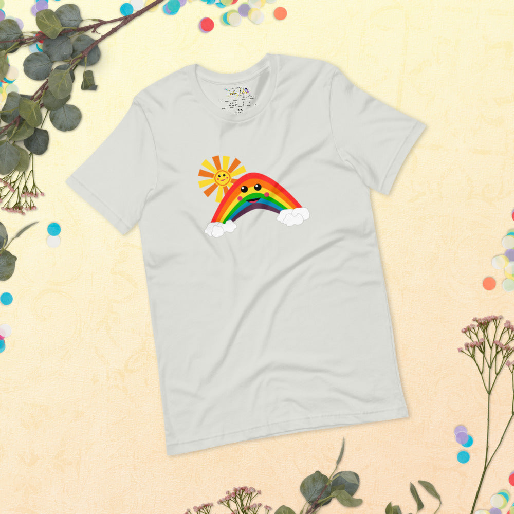 Happy Rainbow Short-Sleeve Unisex T-Shirt