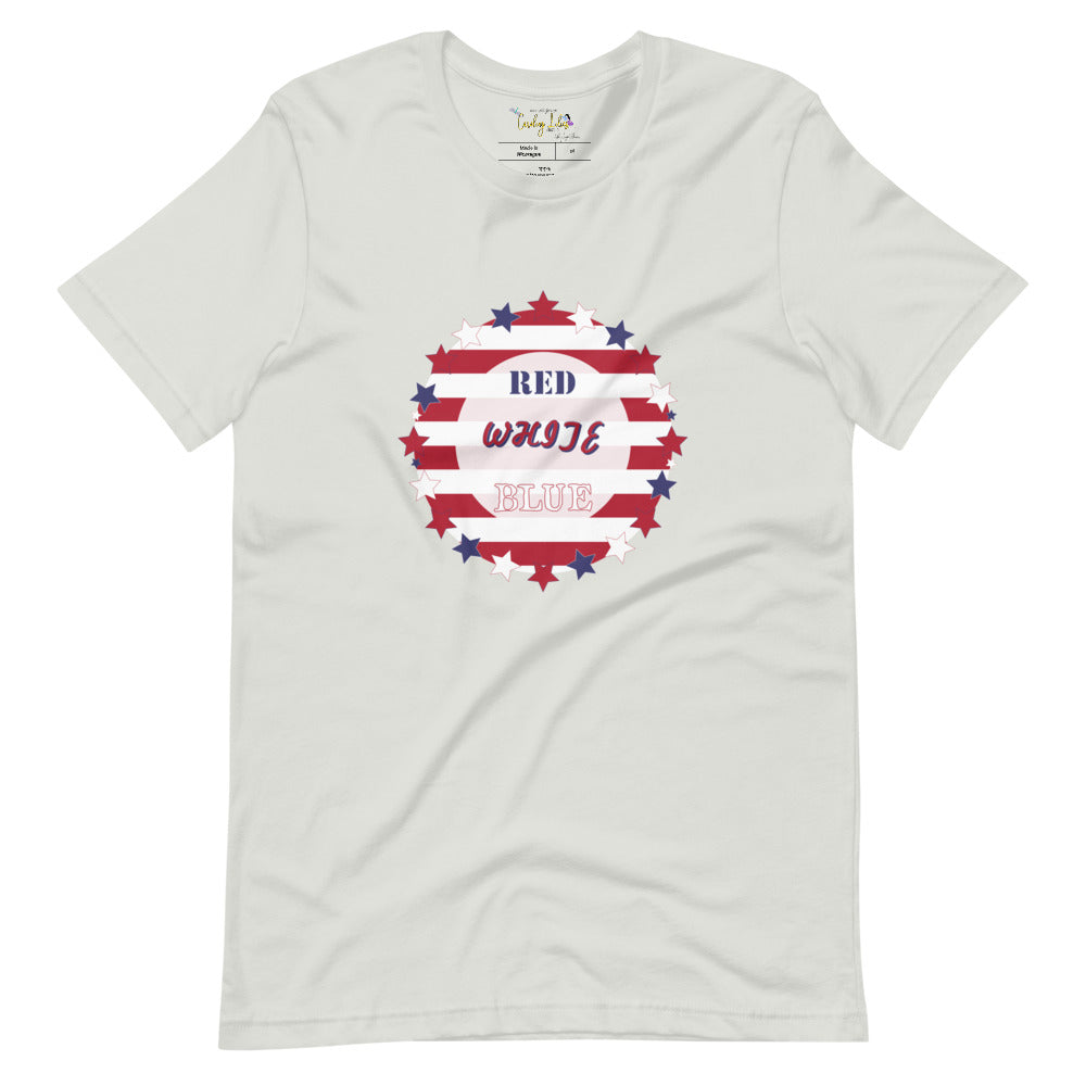 Red, White, & Blue Switch-A-Roo Short-Sleeve Unisex T-Shirt