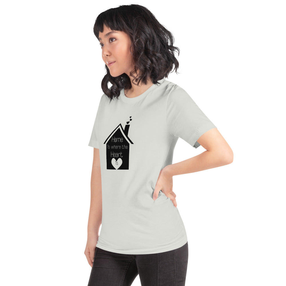 Home Is Where The Heart Is Short-Sleeve Unisex T-Shirt