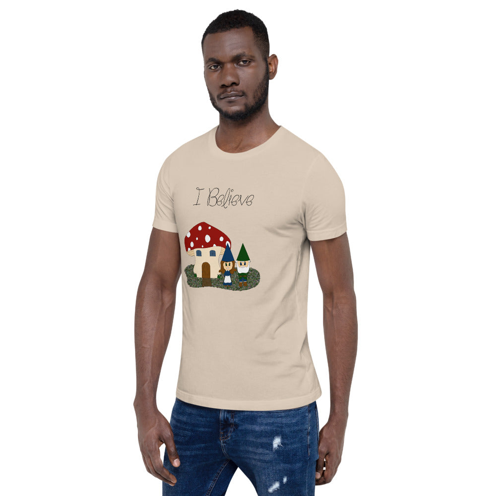 I Believe - Gnomes Short-Sleeve Unisex T-Shirt