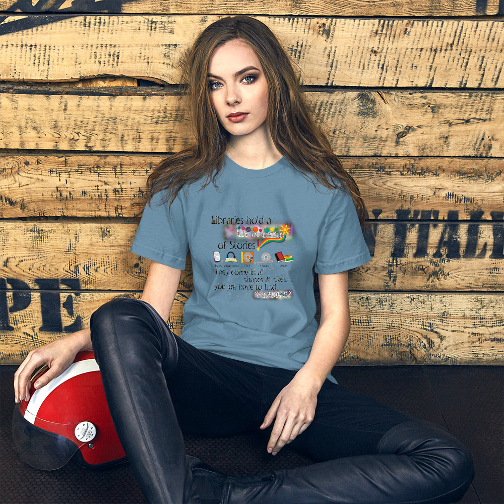 Libraries Hold A Universe Short-Sleeve Unisex T-Shirt