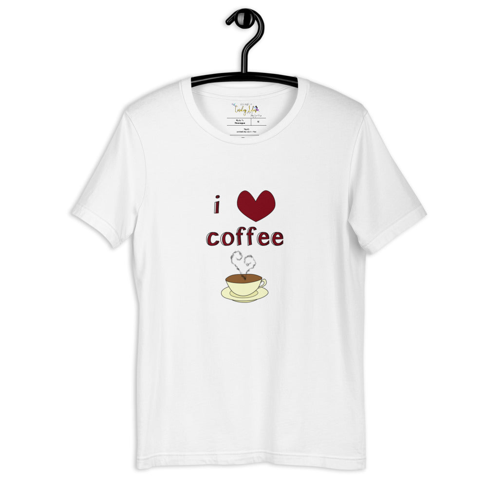 I Love Coffee Short-Sleeve Unisex T-Shirt