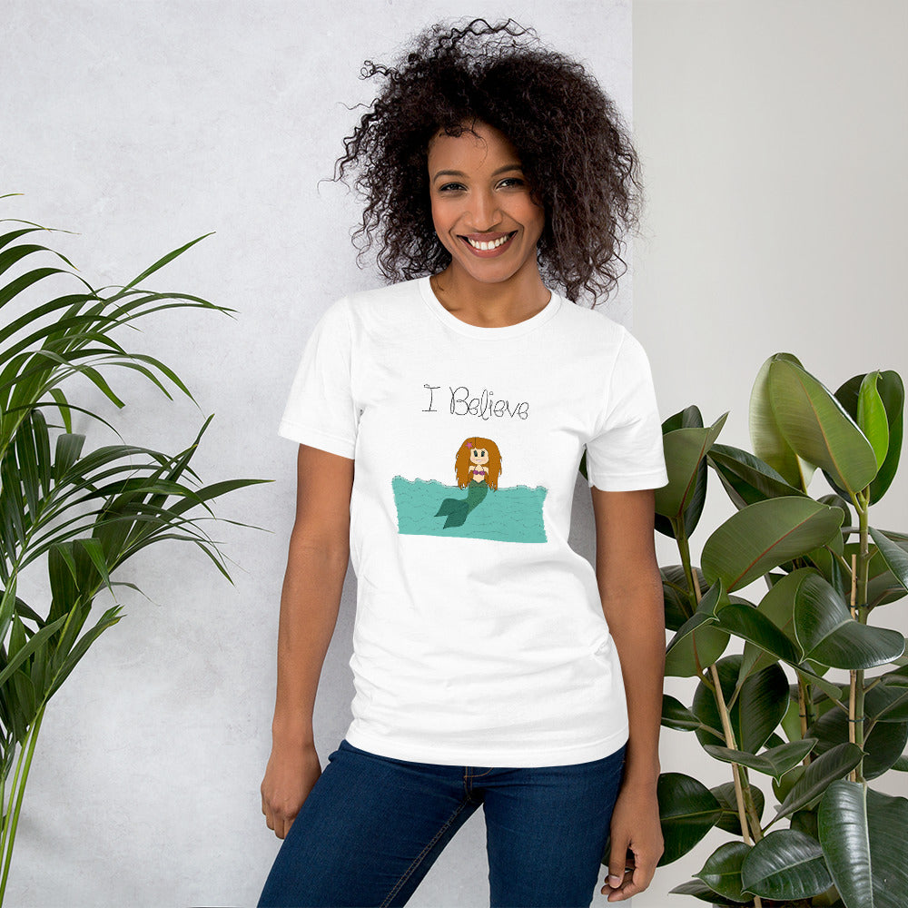 I Believe - Mermaid Short-Sleeve Unisex T-Shirt