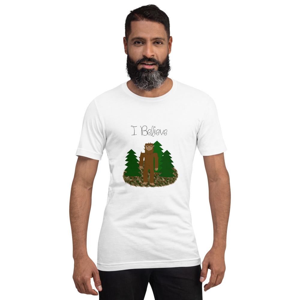 I Believe - Bigfoot Short-Sleeve Unisex T-Shirt