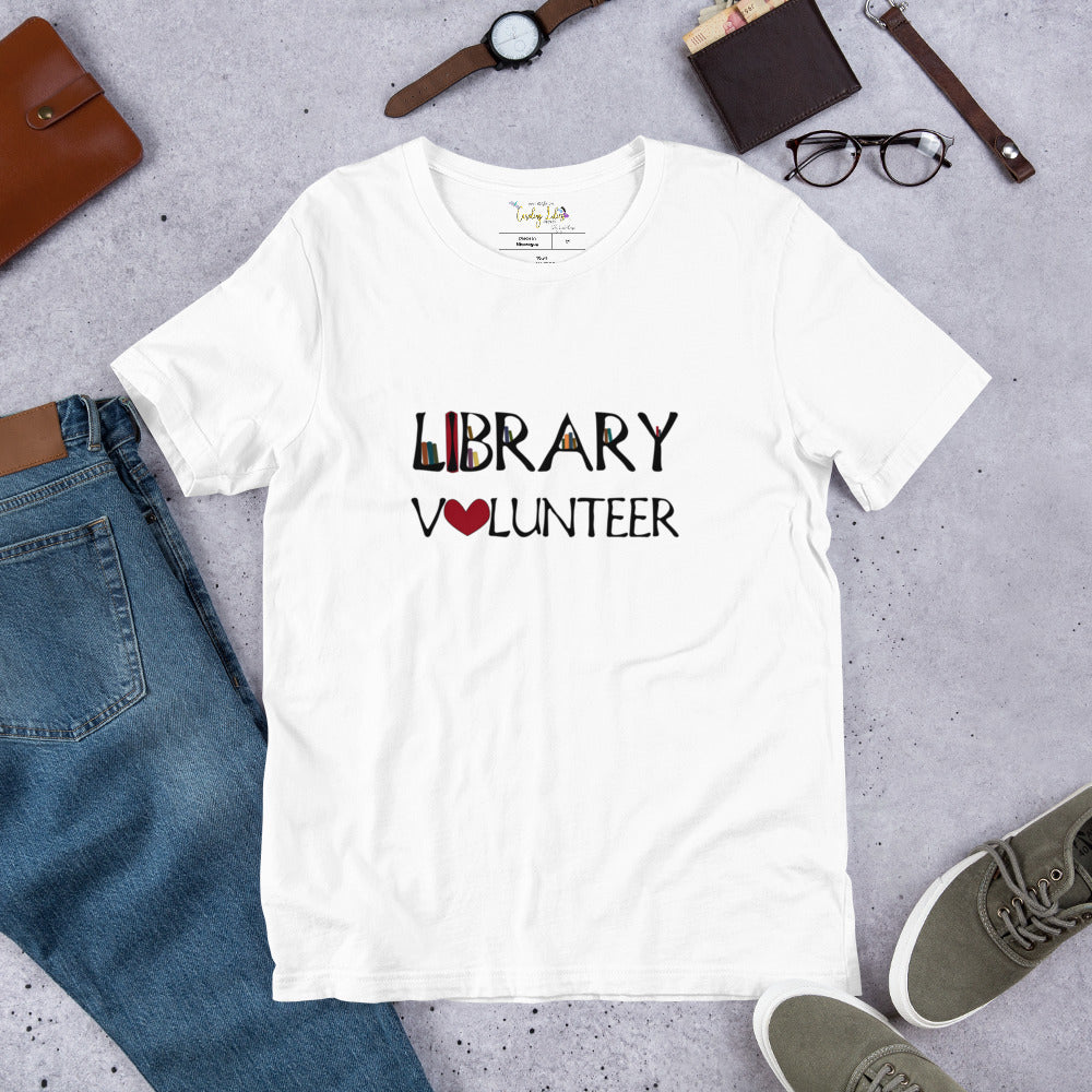 Library Volunteer Short-Sleeve Unisex T-Shirt