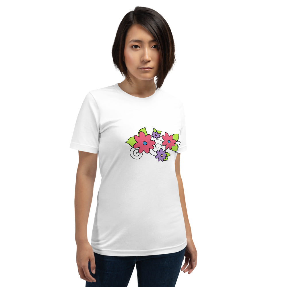 Florals & Spirals Short-Sleeve Unisex T-Shirt