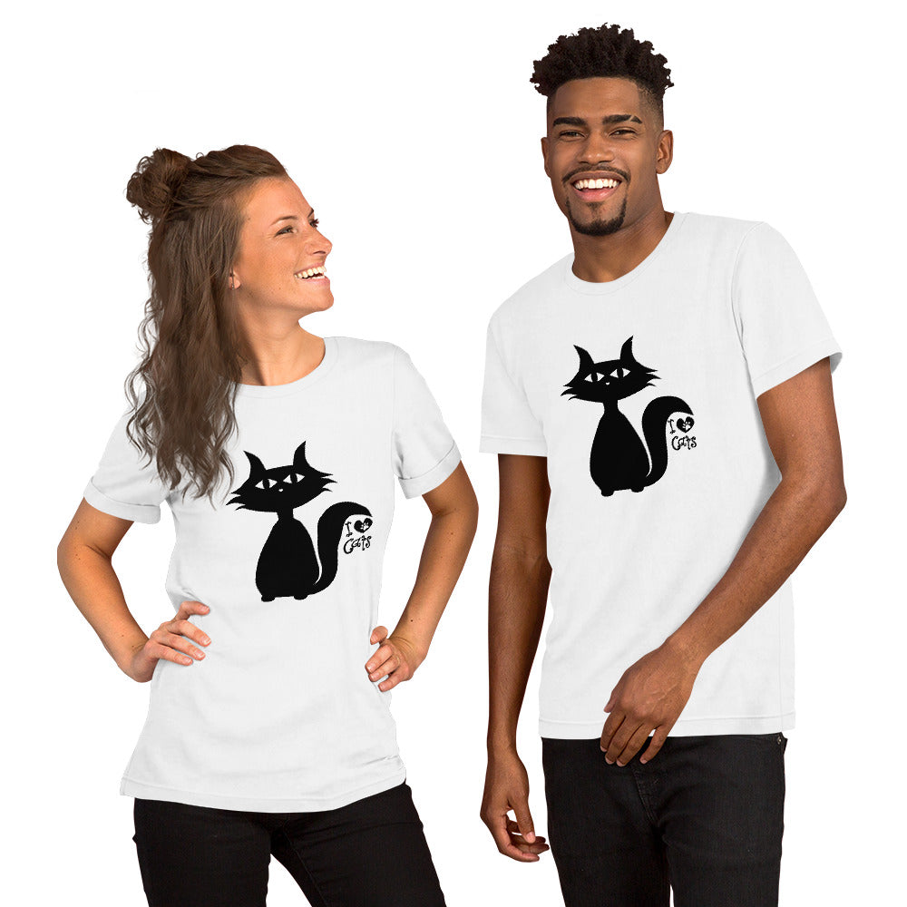 I Love Cats Short-Sleeve Unisex T-Shirt