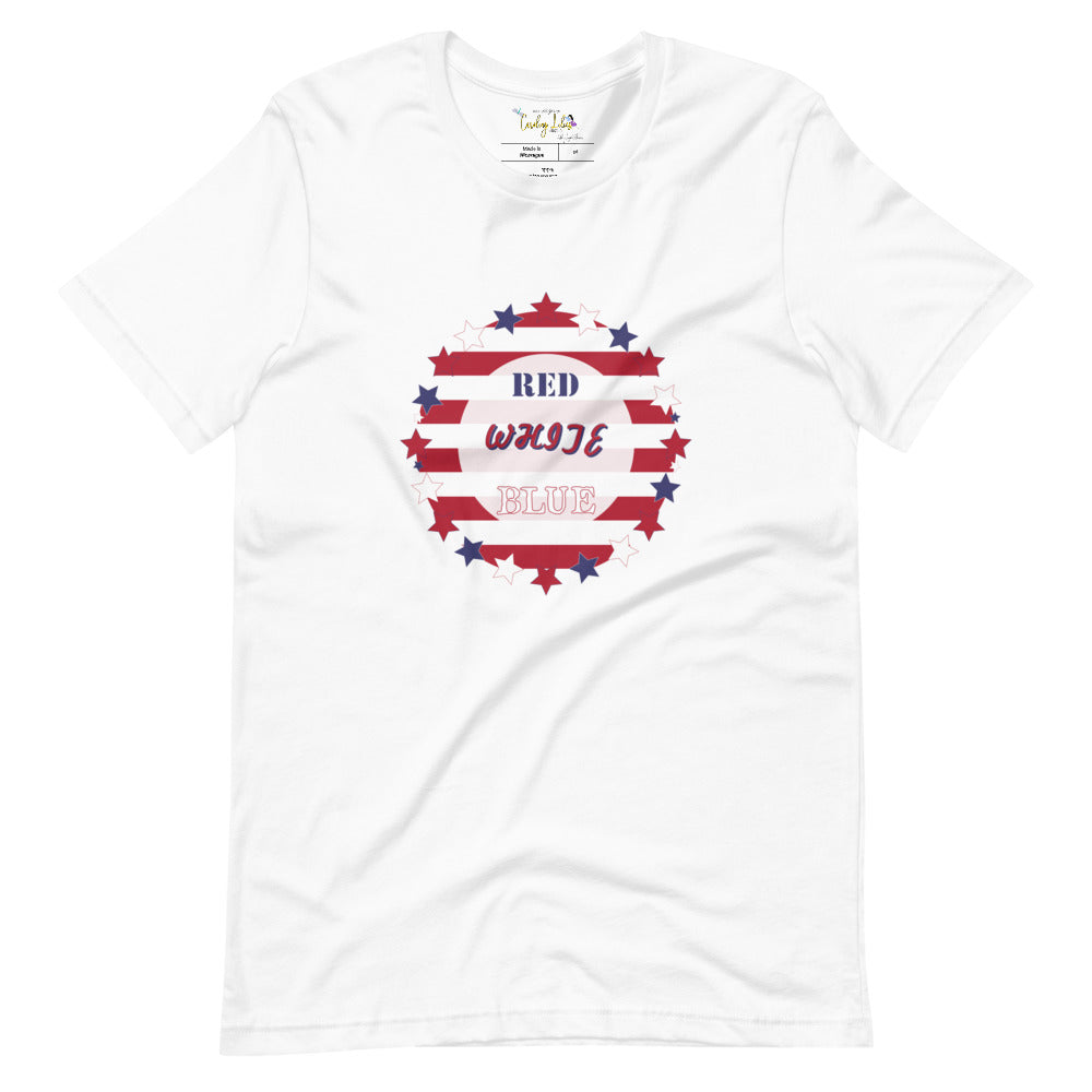 Red, White, & Blue Switch-A-Roo Short-Sleeve Unisex T-Shirt