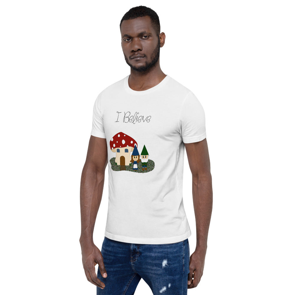 I Believe - Gnomes Short-Sleeve Unisex T-Shirt