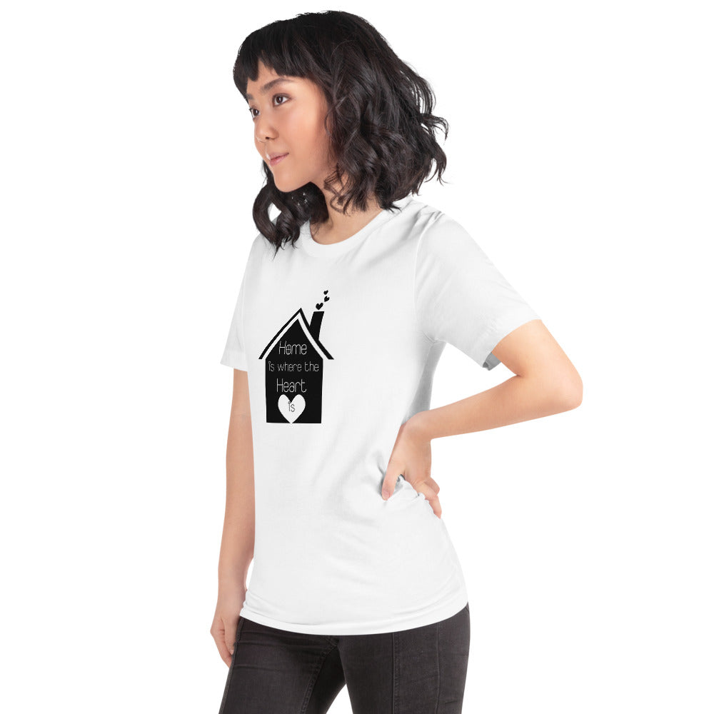 Home Is Where The Heart Is Short-Sleeve Unisex T-Shirt