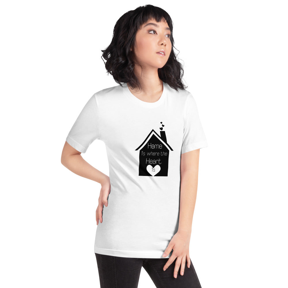 Home Is Where The Heart Is Short-Sleeve Unisex T-Shirt