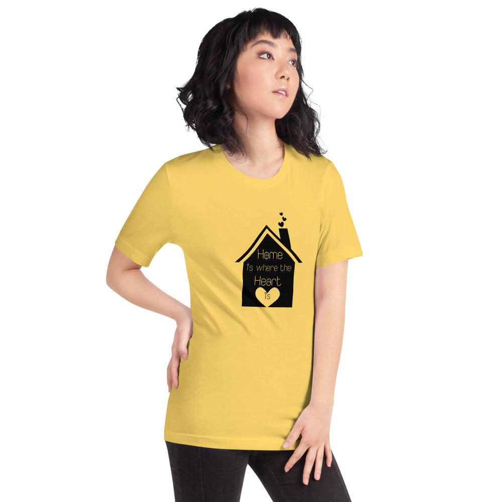 Home Is Where The Heart Is Short-Sleeve Unisex T-Shirt