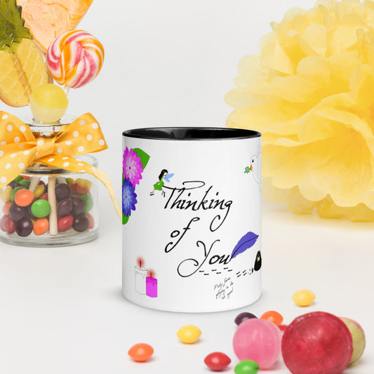 Thinking Of You Mug with Color Inside