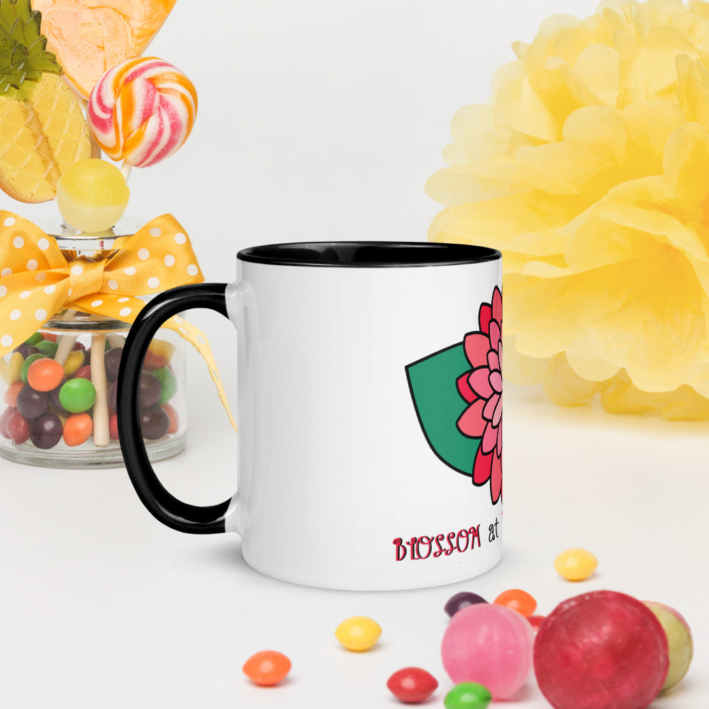 Blossom At Your Pace Mug with Color Inside