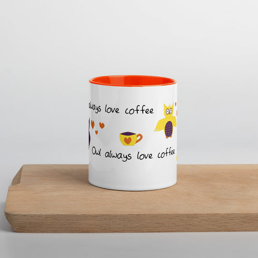 Owl Always Love Coffee Mug with Color Inside