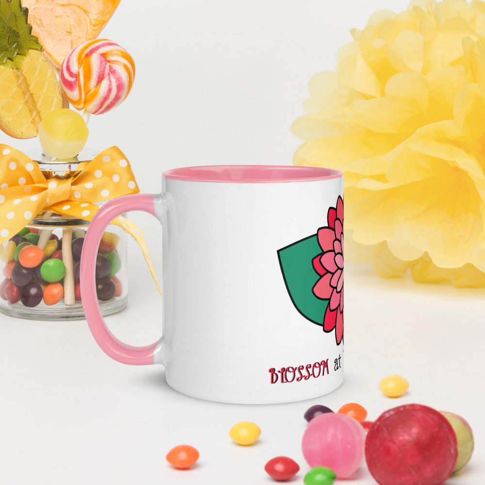 Blossom At Your Pace Mug with Color Inside