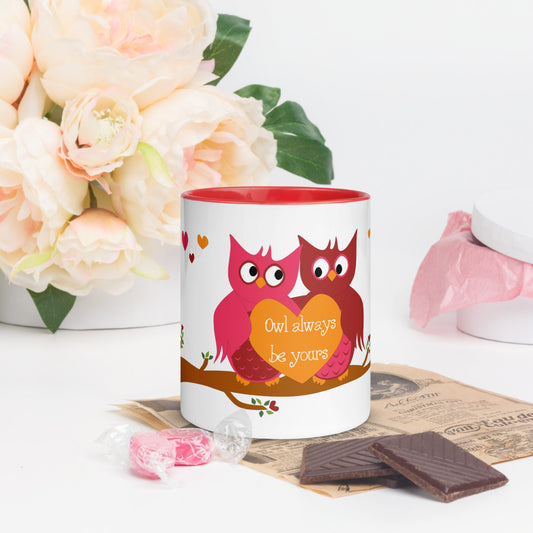 Owl Always Be Yours Mug with Color Inside