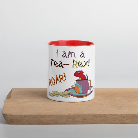 Tea-Rex Mug with Color Inside